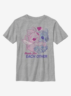 Disney Lilo And Stitch Angel Together Youth T-Shirt