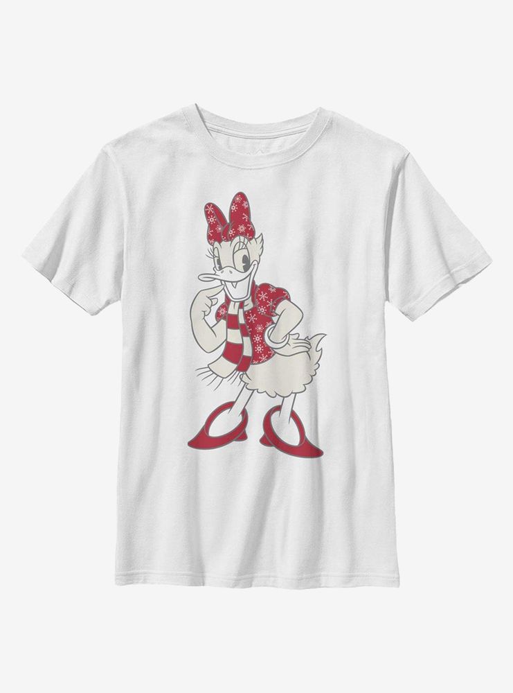 Disney Daisy Duck Snowflaked Youth T-Shirt