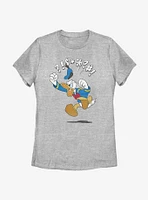 Disney Donald Duck Jump Womens T-Shirt