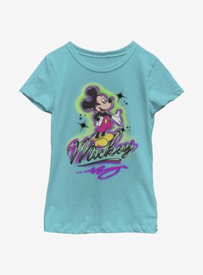 Disney Mickey Mouse Airbrush Youth Girls T-Shirt