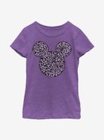 Disney Mickey Mouse Animal Print Fill Youth Girls T-Shirt