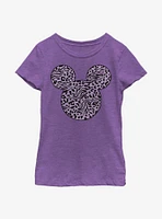 Disney Mickey Mouse Animal Print Fill Youth Girls T-Shirt
