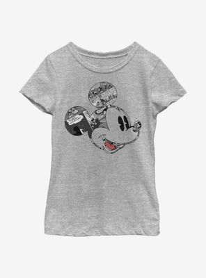 Disney Mickey Mouse Comic Youth Girls T-Shirt