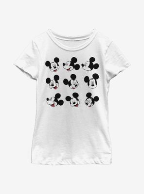 Disney Mickey Mouse Expression Box Up Youth Girls T-Shirt