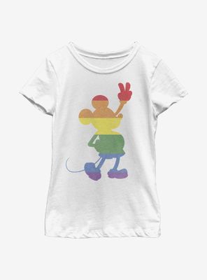 Disney Mickey Mouse Love Is Pride Youth Girls T-Shirt