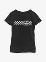Disney Mickey Mouse Checkers Youth Girls T-Shirt