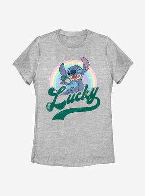 Disney Lilo And Stitch Lucky Rainbow Womens T-Shirt