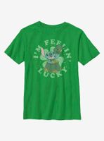 Disney Lilo And Stitch I'm Feelin' Lucky Youth T-Shirt