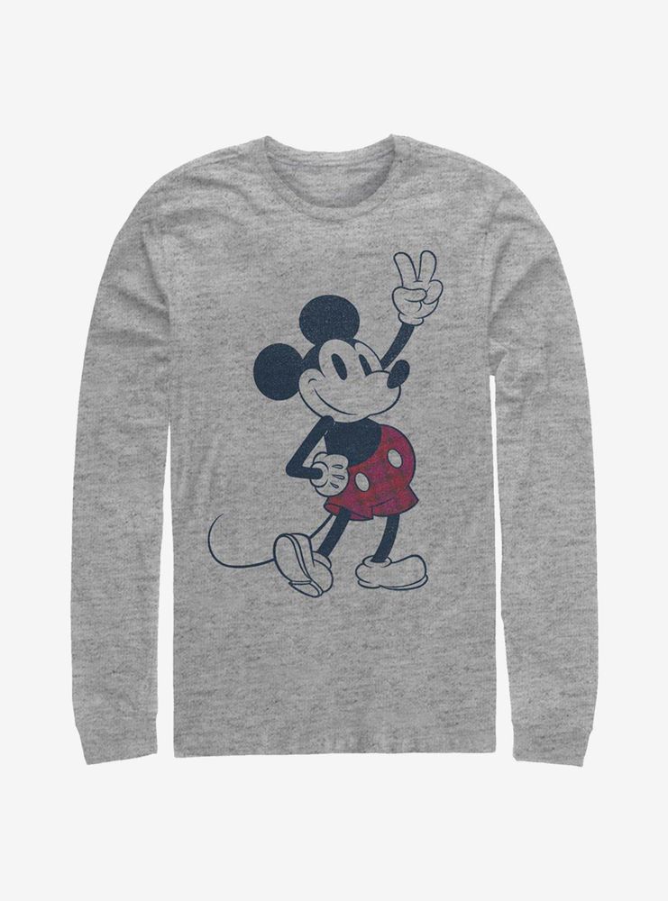 Disney Mickey Mouse Plaid Long-Sleeve T-Shirt