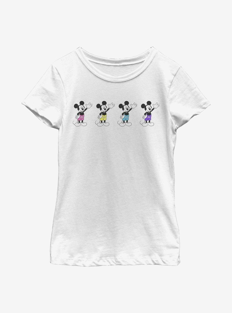 Disney Mickey Mouse Neon Pants Youth Girls T-Shirt