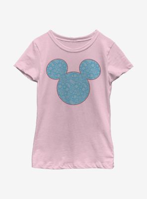 Disney Mickey Mouse Americana Paisley Youth Girls T-Shirt
