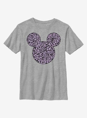 Disney Mickey Mouse Animal Print Fill Youth T-Shirt