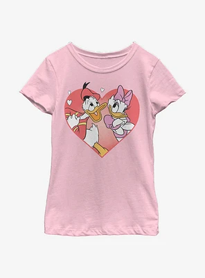 Disney Donald Duck And Daisy Love Youth Girls T-Shirt