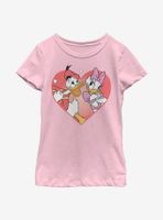 Disney Donald Duck And Daisy Love Youth Girls T-Shirt