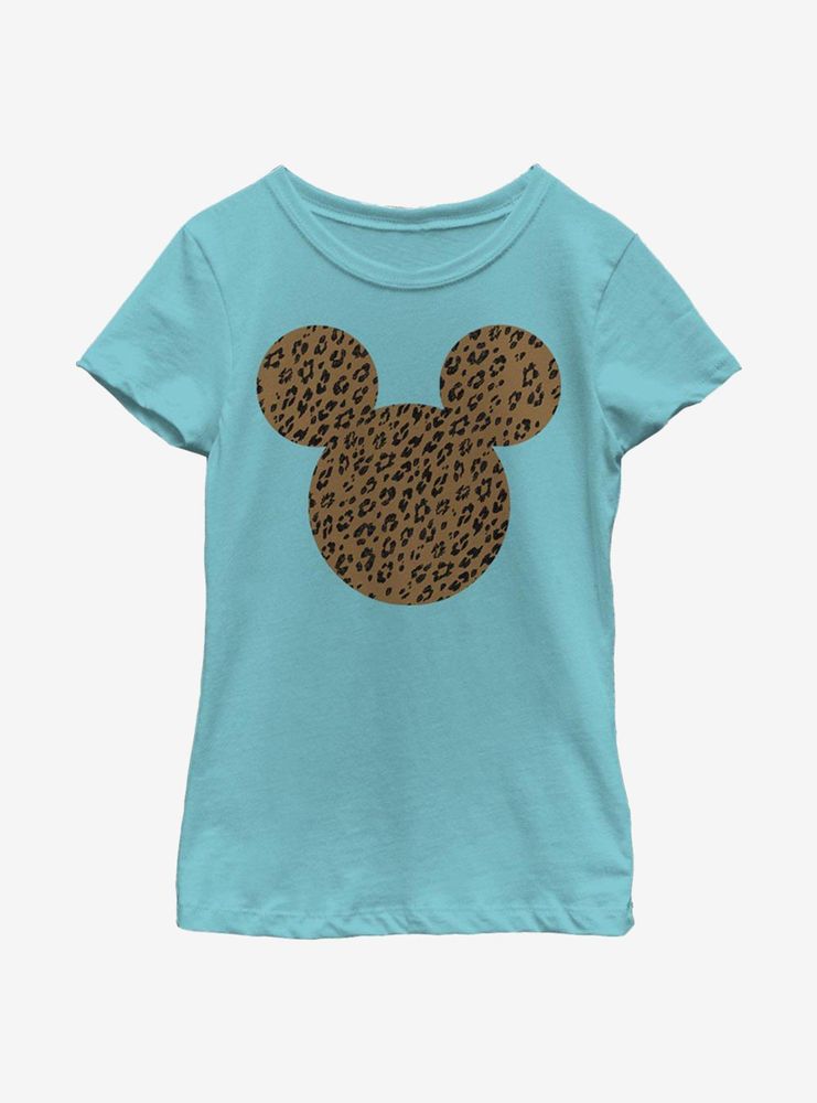 Disney Mickey Mouse Cheetah Youth Girls T-Shirt