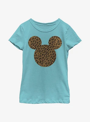 Disney Mickey Mouse Cheetah Youth Girls T-Shirt
