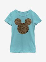 Disney Mickey Mouse Cheetah Youth Girls T-Shirt