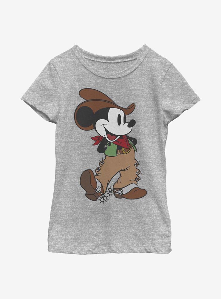 Disney Mickey Mouse Cowboy Youth Girls T-Shirt