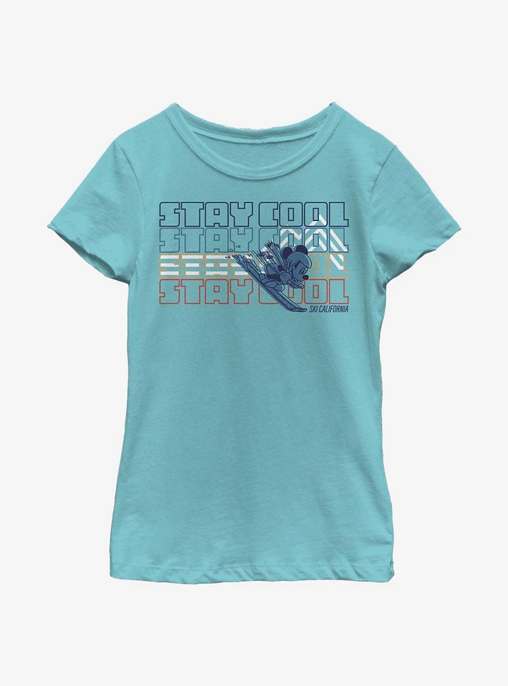 Disney Mickey Mouse Ski Youth Girls T-Shirt