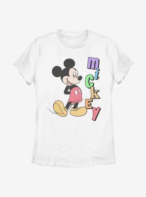 Disney Mickey Mouse Name Womens T-Shirt