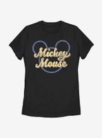 Disney Mickey Mouse Script Womens T-Shirt