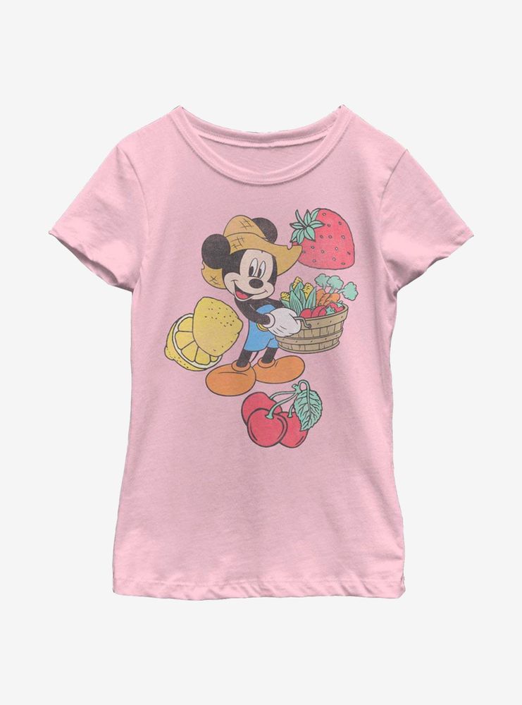 Disney Mickey Mouse Farmer Youth Girls T-Shirt