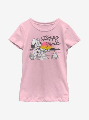Disney Mickey Mouse Happy Trails Youth Girls T-Shirt