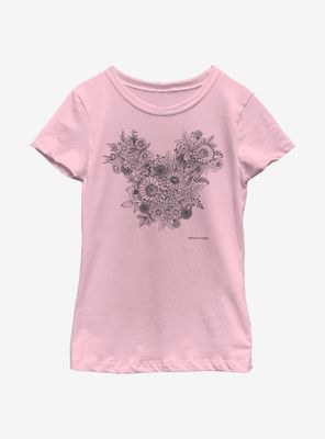 Disney Mickey Mouse Foliage Youth Girls T-Shirt