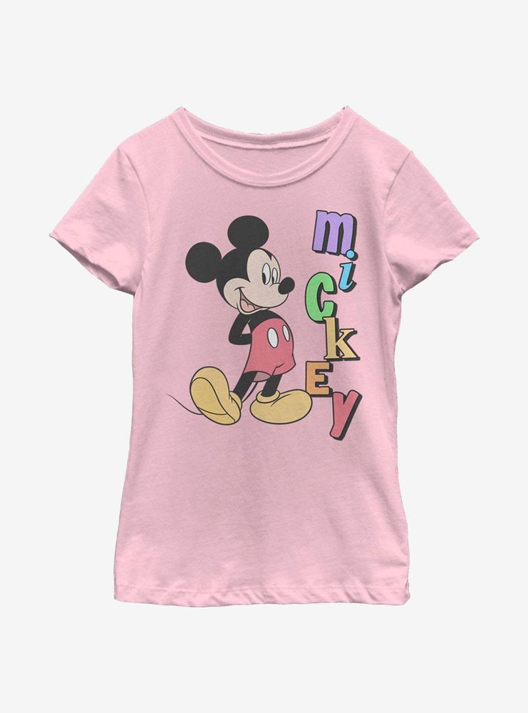 Disney Mickey Mouse Name Youth Girls T-Shirt