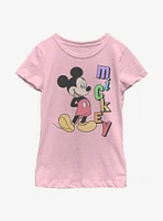 Disney Mickey Mouse Name Youth Girls T-Shirt