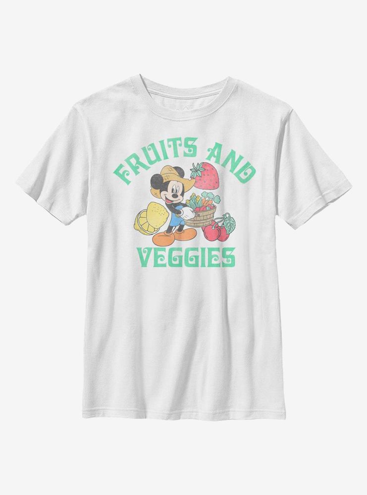 Disney Mickey Mouse Fruits And Veggies Youth T-Shirt