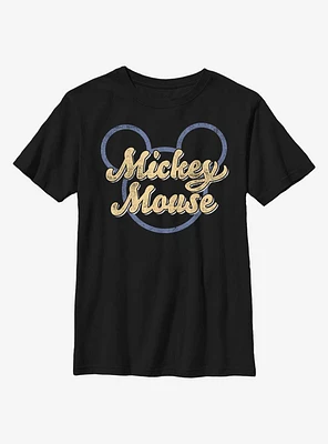 Disney Mickey Mouse Script Youth T-Shirt