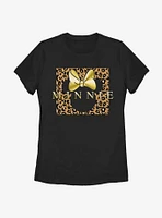 Disney Minnie Mouse Leopard Square Womens T-Shirt