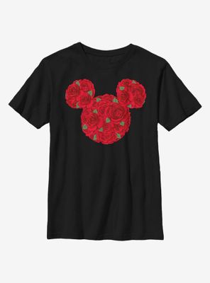 Disney Minnie Mouse Mickey Roses Youth T-Shirt