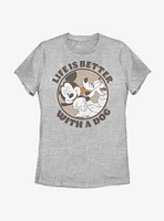 Disney Mickey Mouse Dog Life Womens T-Shirt