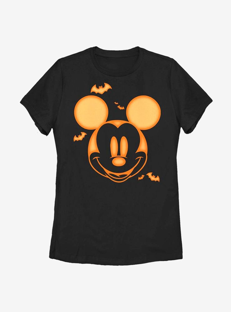 Disney Mickey Mouse Pumpkin Womens T-Shirt