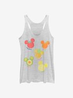 Disney Mickey Mouse Assorted Fruit Womens Tank Top