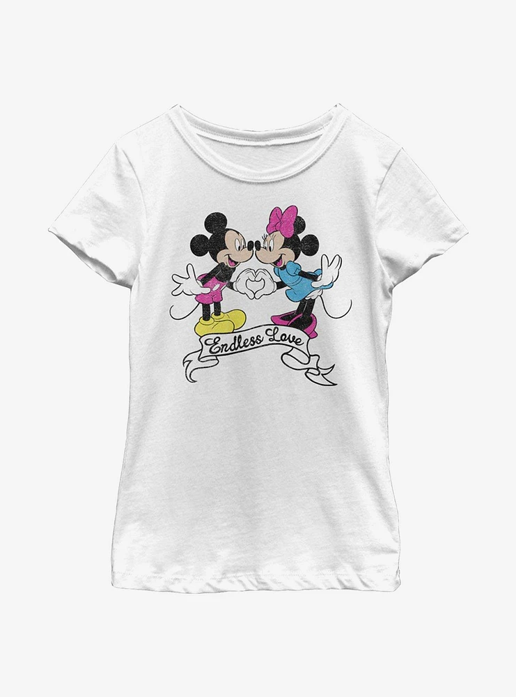 Disney Mickey Mouse Endless Love Youth Girls T-Shirt
