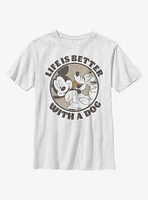Disney Mickey Mouse Dog Life Youth T-Shirt