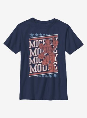 Disney Mickey Mouse Americana Stack Youth T-Shirt