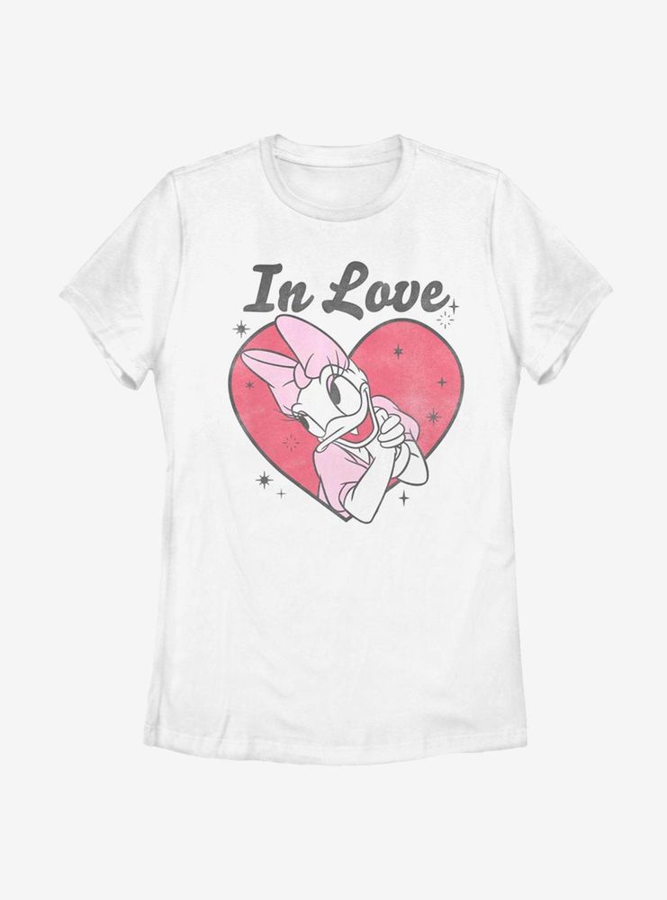 Disney Daisy Duck Love Womens T-Shirt