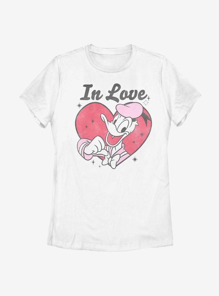 Disney Donald Duck Love Womens T-Shirt