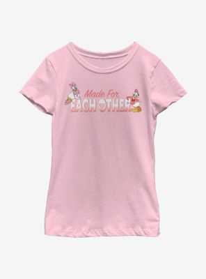 Disney Donald Duck Made For Each Other Youth Girls T-Shirt