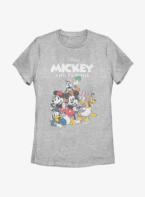 Disney Mickey Mouse Freinds Group Womens T-Shirt