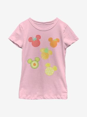 Disney Mickey Mouse Assorted Fruit Youth Girls T-Shirt
