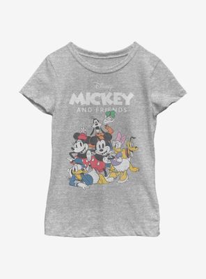 Disney Mickey Mouse Freinds Group Youth Girls T-Shirt