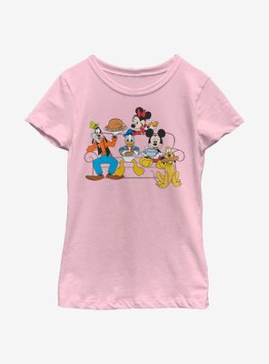Disney Mickey Mouse Friendsgiving Youth Girls T-Shirt