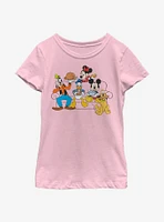 Disney Mickey Mouse Friendsgiving Youth Girls T-Shirt