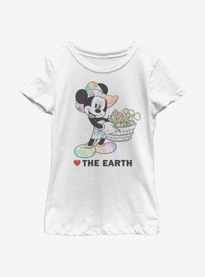 Disney Mickey Mouse Heart The Earth Youth Girls T-Shirt