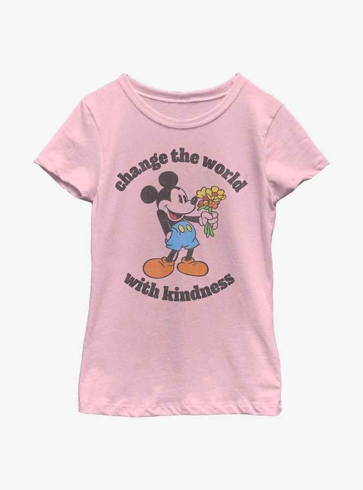 Disney Mickey Mouse Kindness Youth Girls T-Shirt